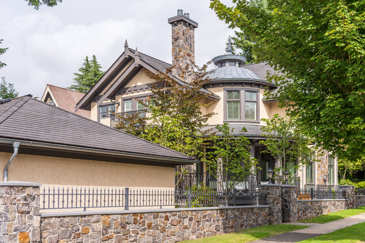 Häuser in einer Vorstadt